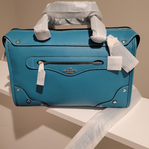 Coach Handbags - Nwt Teal Coach Millie Satchel